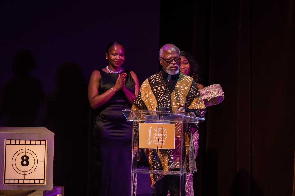 John Kani was awarded at the NFTA. John Kani was awarded at the NFTA.