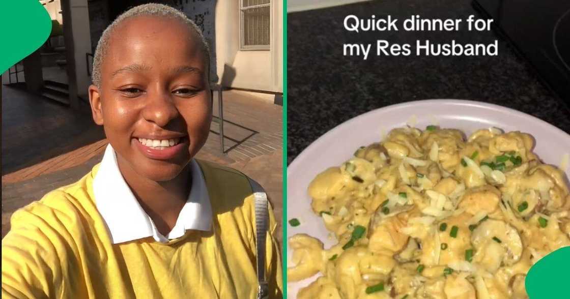 A student named Ntobeko sparked debate online with a TikTok video about her res husband