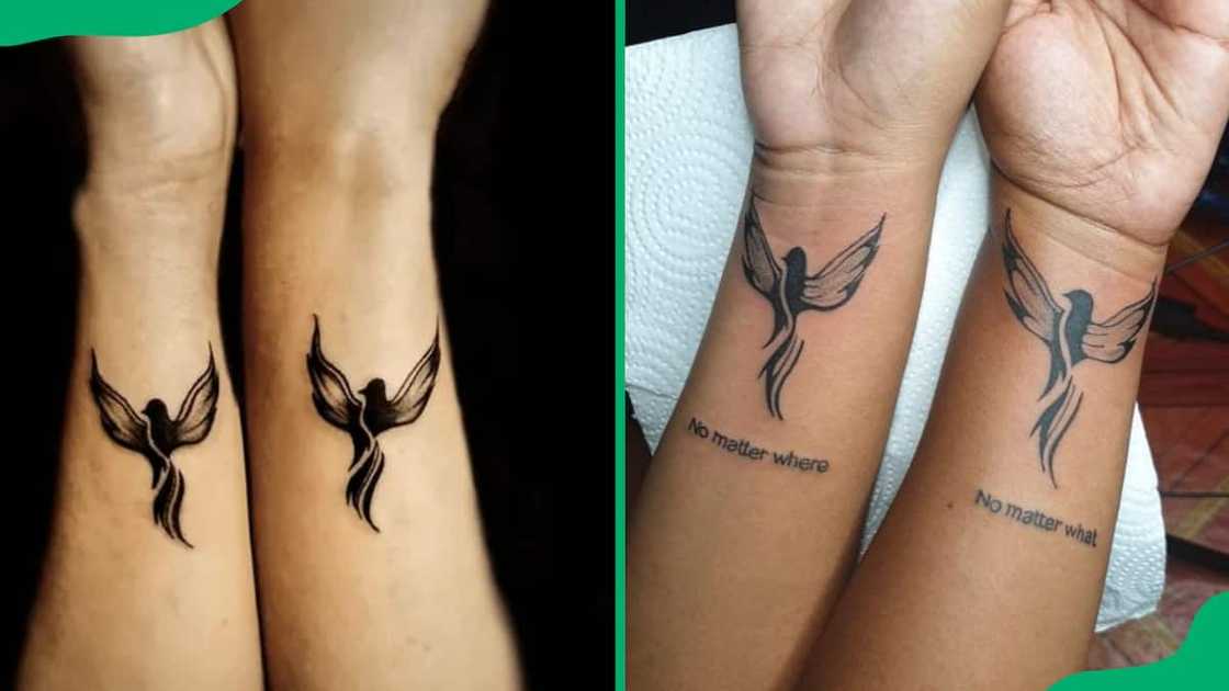 Matching phoenix tattoos Matching phoenix tattoos