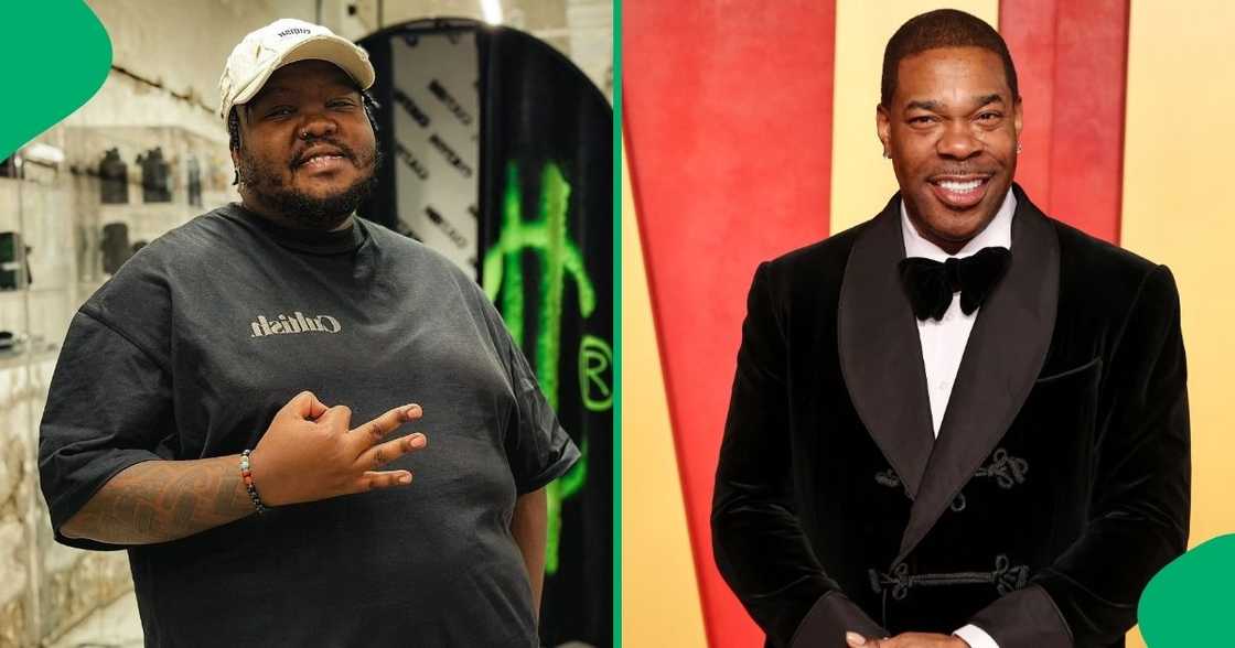 Heavy-K met Busta Rhymes at a nightclub