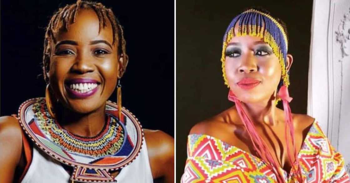 Ntsiki Mazwai donates pads Ntsiki Mazwai donates pads