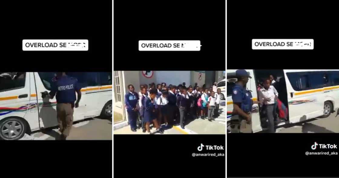 Overloaded taxi in Cape Town Overloaded taxi in Cape Town
