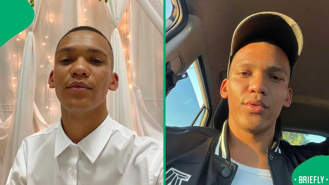 The visual on the right captured Joden inside a car