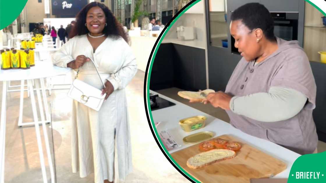 Woman carries fish into flight Woman carries fish into flight