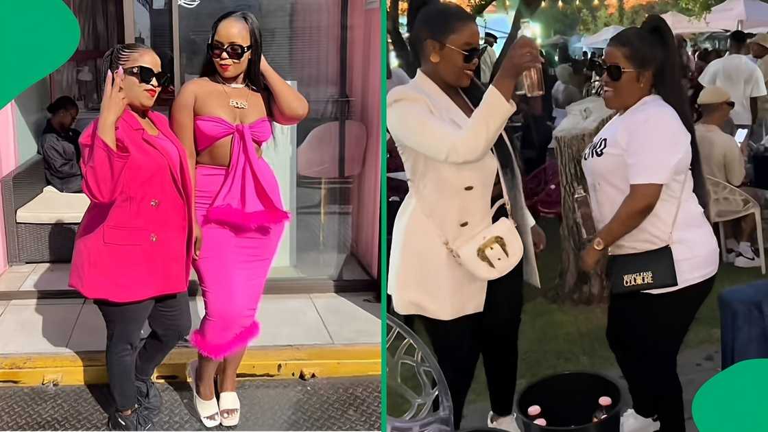 A TikTok video shows a woman enjoying a fun night out partying with her mom. A TikTok video shows a woman enjoying a fun night out partying with her mom.