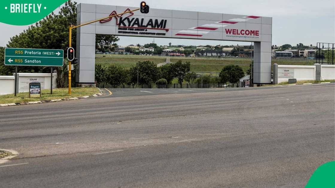 A general view of the entrance of the Kyalami Grand Prix Circuit