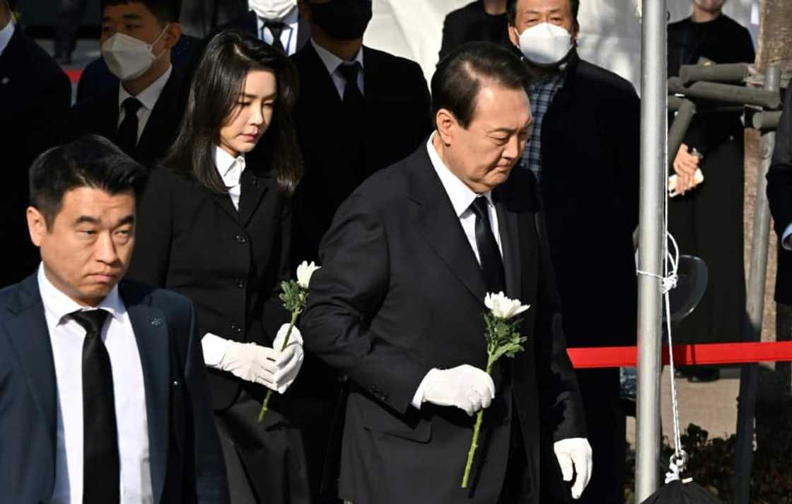 President Yoon Suk-yeol opened a memorial for the 154 people killed in a crowd surge at Halloween celebrations President Yoon Suk-yeol opened a memorial for the 154 people killed in a crowd surge at Halloween celebrations