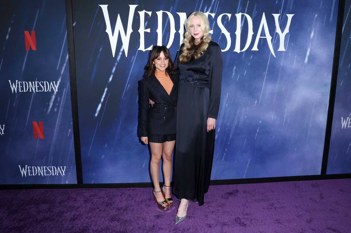 Jenna Ortega and Gwendoline Christie at Hollywood Forever Jenna Ortega and Gwendoline Christie at Hollywood Forever