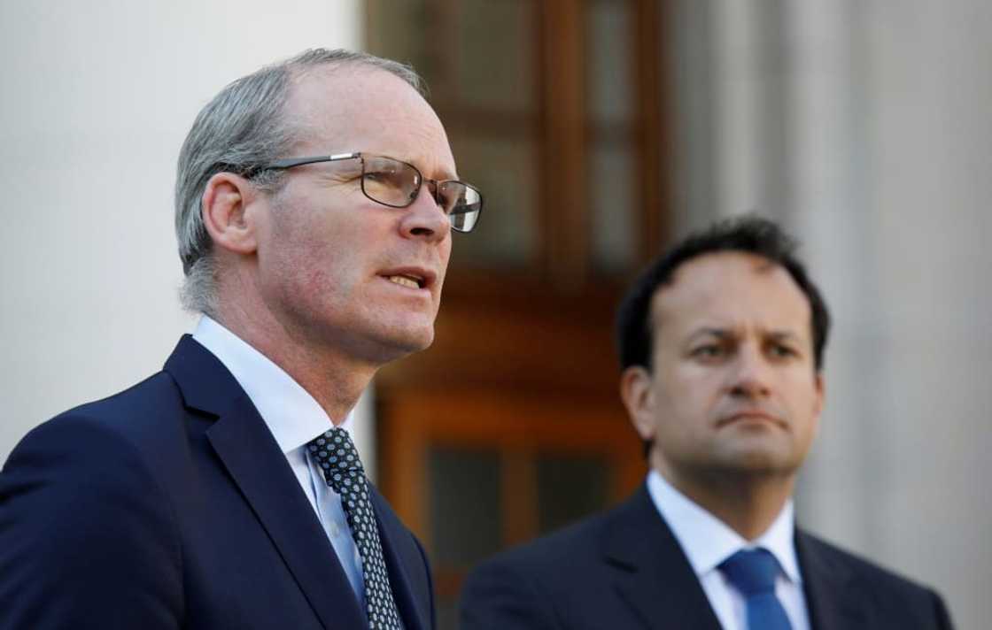 Ireland's foreign minister Simon Coveney and deputy prime minister Leo Varadkar were positive about the chance of resolving a post-Brexit trade dispute with the UK over Northern Ireland