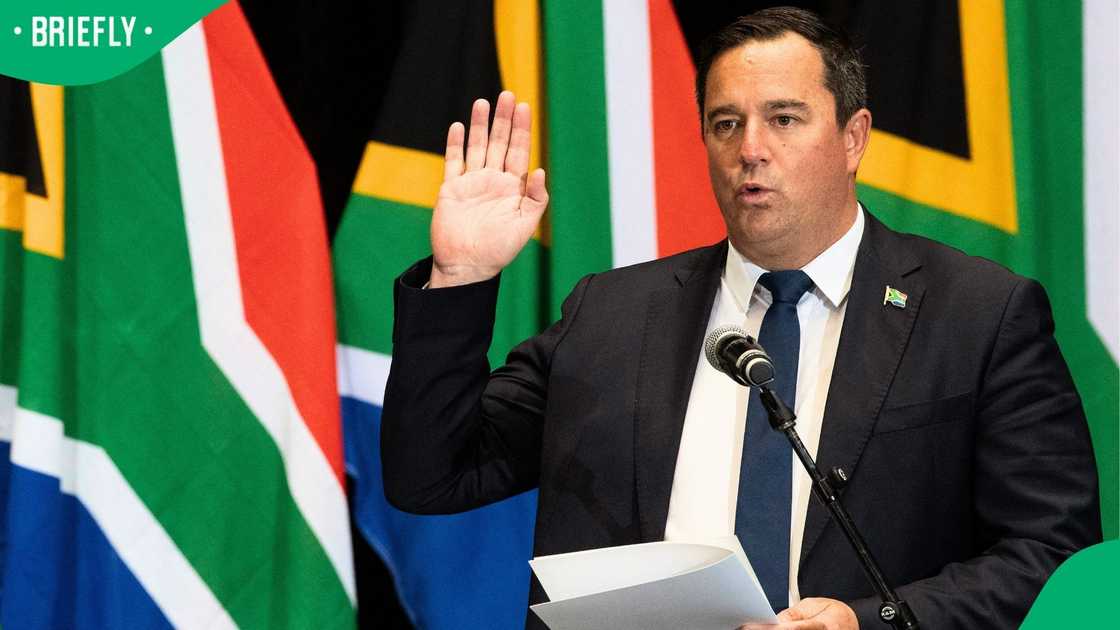 John Steenhuisen was sworn in as the Minister of Agriculture in 2024
