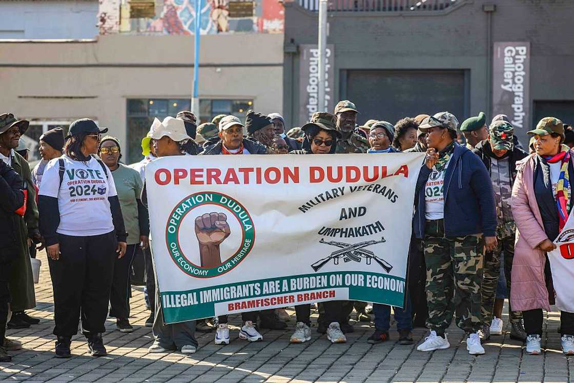 Operation Dudula said that public schools are for South Africans Operation Dudula said that public schools are for South Africans