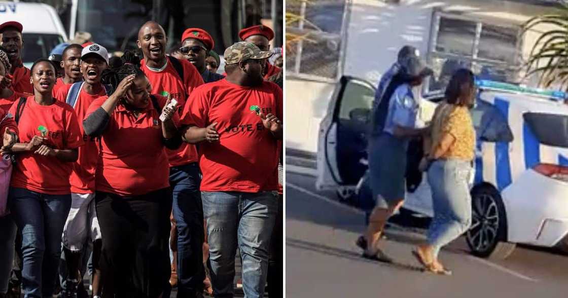 The EFF condemned the arrest of three taxi passengers