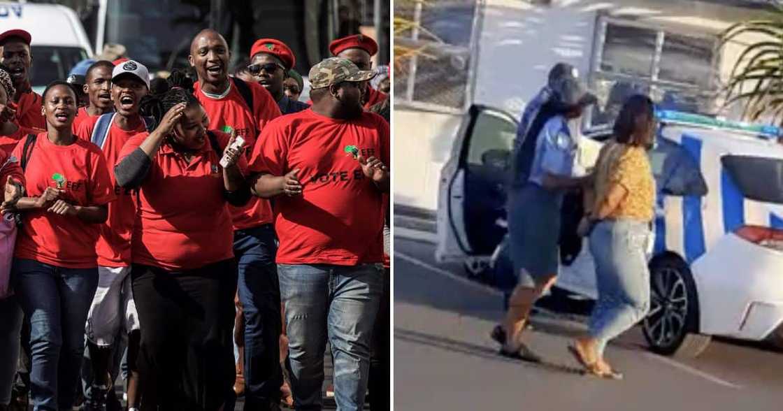 The EFF condemned the arrest of three taxi passengers The EFF condemned the arrest of three taxi passengers