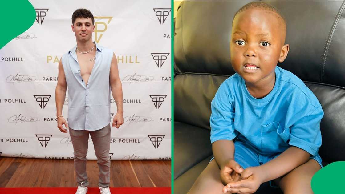 The young boy from the Eastern Cape looked serious while telling his mother she was wrong for a fruit prank