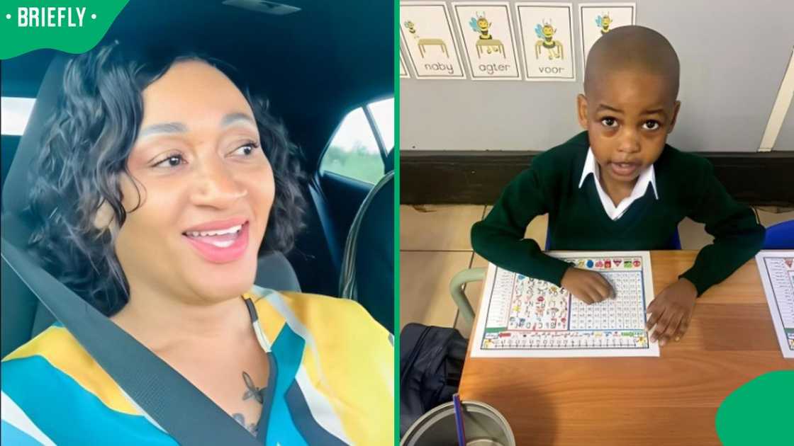 A mother shared her child's achievements. A mother shared her child's achievements.