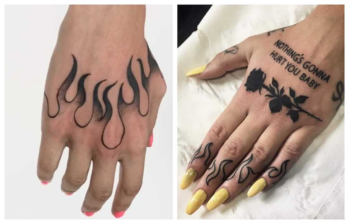 60 pretty hand tattoos for women with meaning: cool tat ideas 2022 -  Briefly.co.za