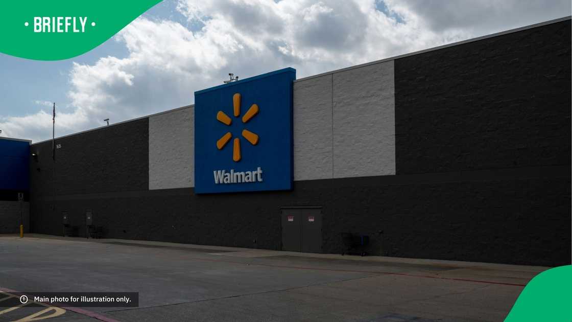A picture of a Walmart store.