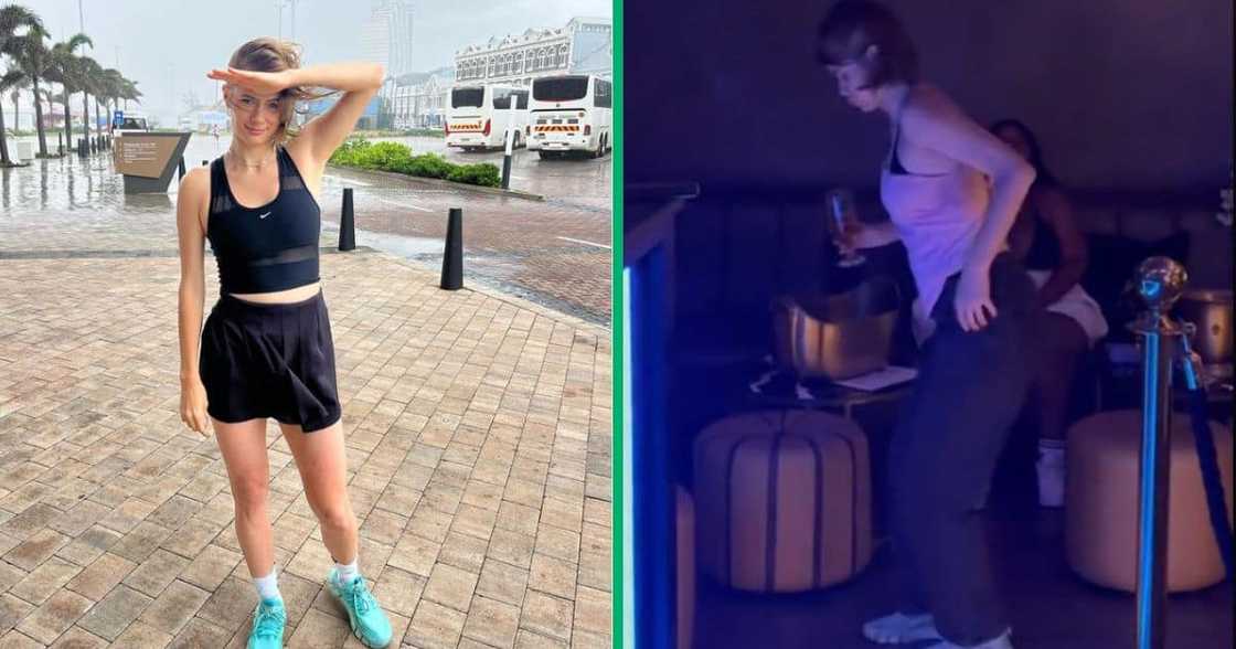 woman dancing to Gqom woman dancing to Gqom