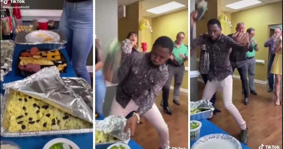 A confused man mistook some raisins for cockroaches. A confused man mistook some raisins for cockroaches.