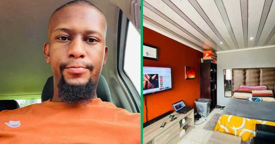 A man took to Facebook to unveil his one-room living space. A man took to Facebook to unveil his one-room living space.