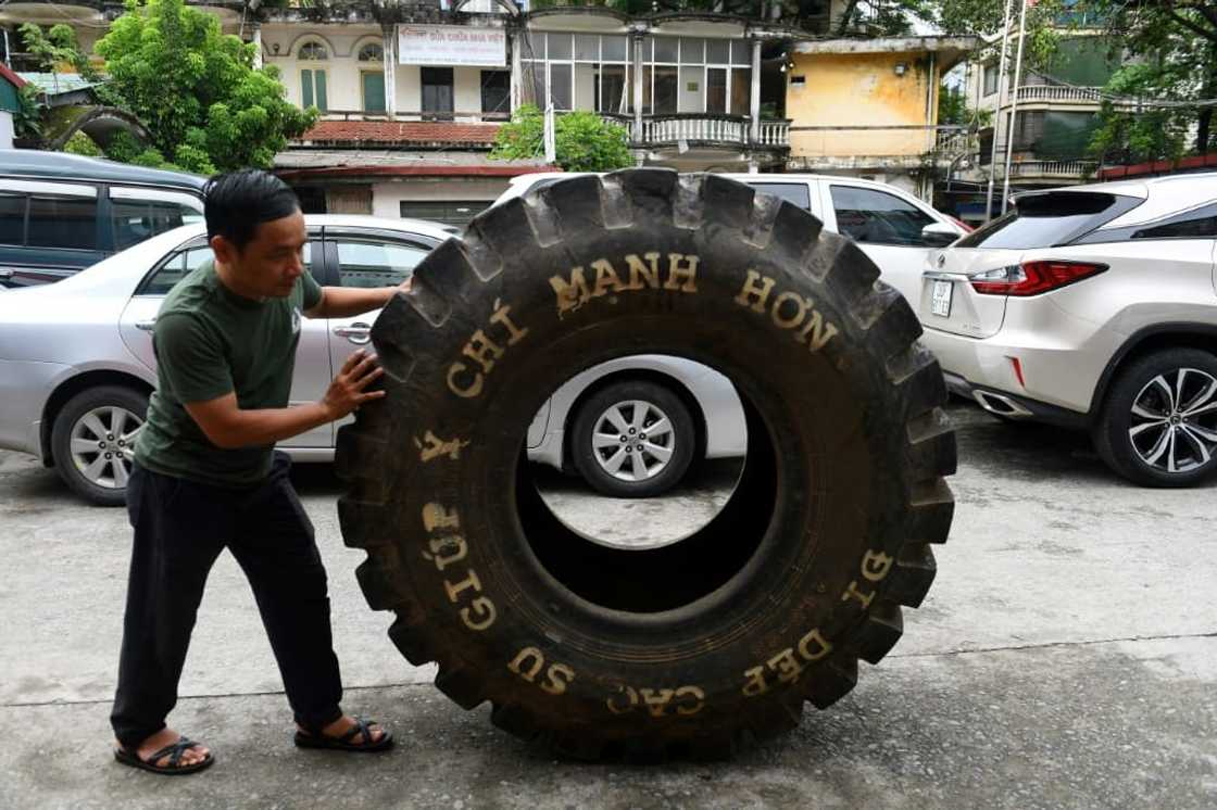 The rubber sandals are made from recycled military truck or aircraft tyres The rubber sandals are made from recycled military truck or aircraft tyres