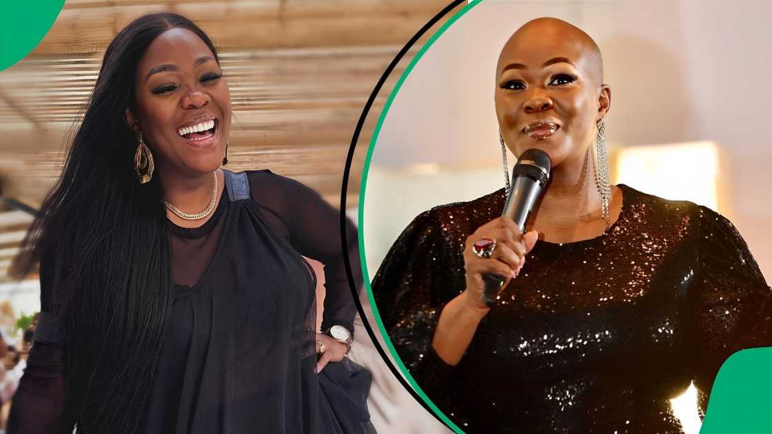 Zikhona Sodlaka celebrated her SAFTA award Zikhona Sodlaka celebrated her SAFTA award
