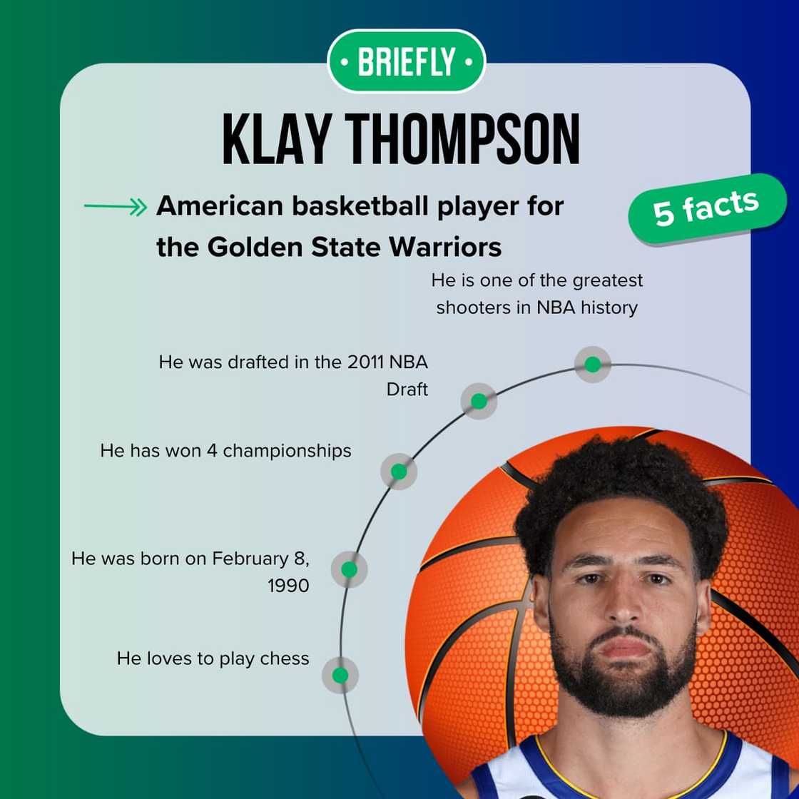 Klay Thompson posing for a picture Klay Thompson posing for a picture