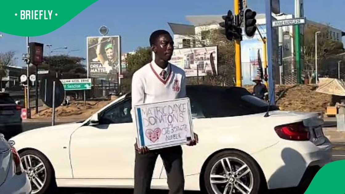 A matriculant seeking funds for his final dance moved South Africa