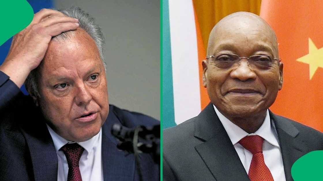 Louis Liebenberg and Jacob Zuma.