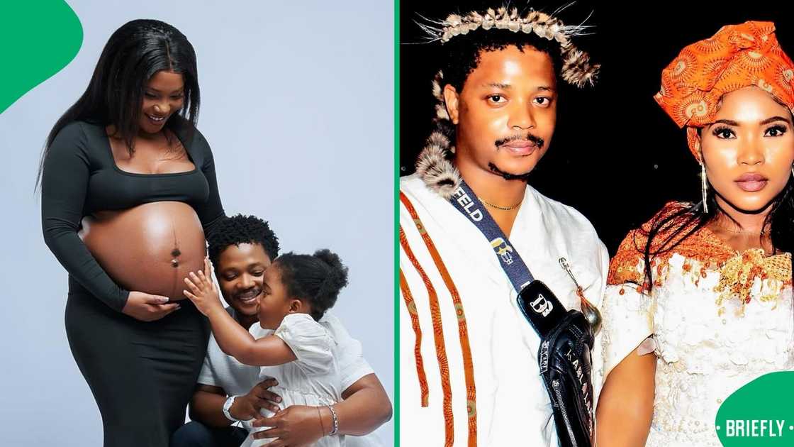 Mlungisi Mathe and his family Mlungisi Mathe and his family