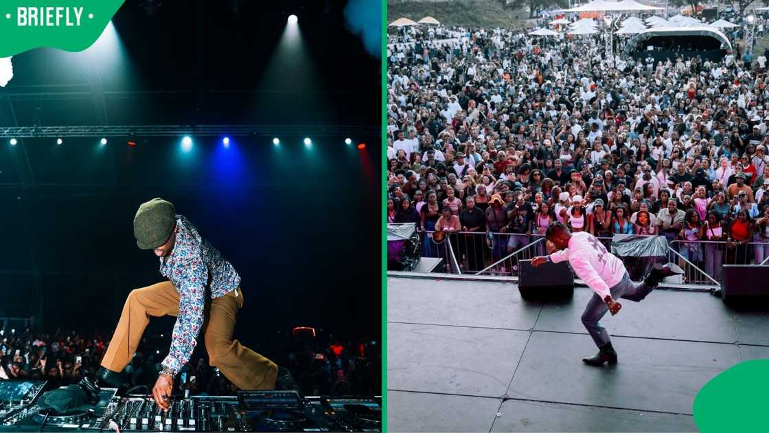 Mörda during a gig.