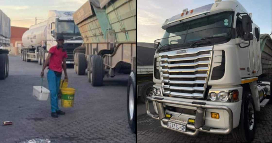 Man, Washes Trucks, Honest living, Social media reactions