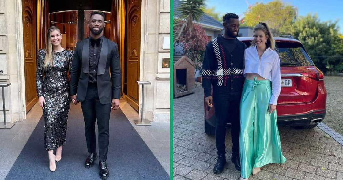 Springboks captain, Siya Kolisi wished his wife Rachel a 24th birthday, making her ten years younger.