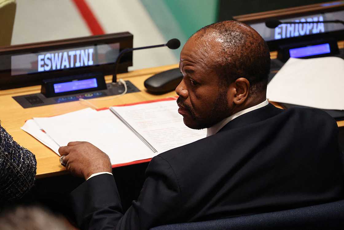 Eswatini monarch Mswati III is attending the United Nations General Assembly