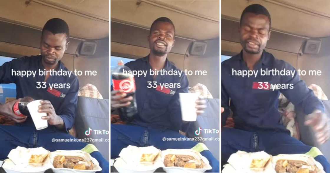 TikTok user @samuelnkuna237gmail.com shared a video showing his birthday feast and gratitude TikTok user @samuelnkuna237gmail.com shared a video showing his birthday feast and gratitude