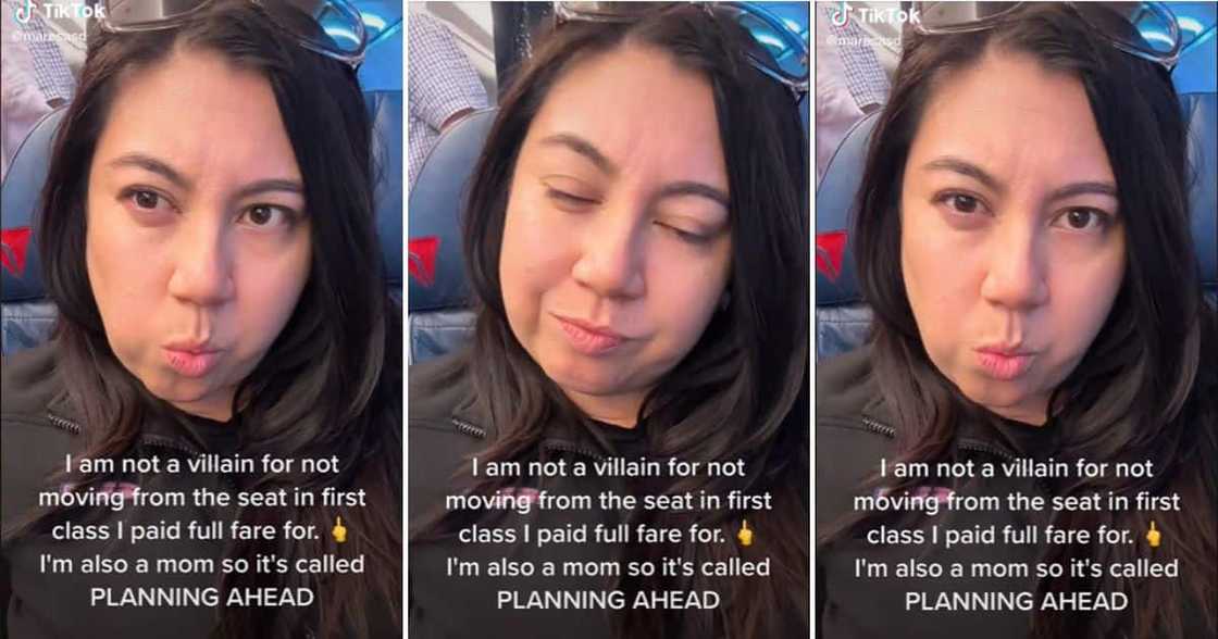 Woman refuses to give up seat Woman refuses to give up seat