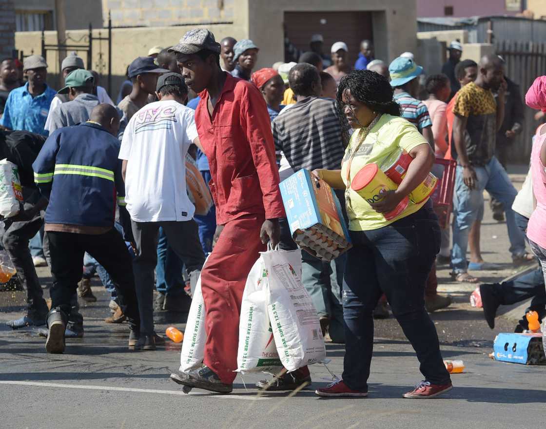 Looting is a crime in South Africa
