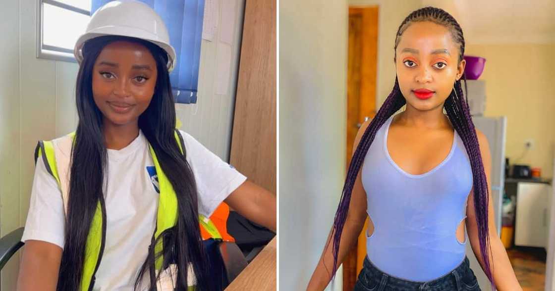 One lady in construction impressed many One lady in construction impressed many