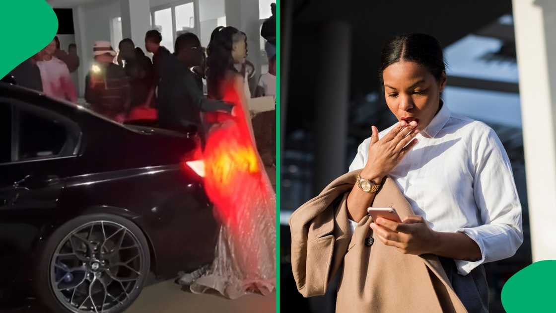 A driver sped off at a girl's matric ball, shocking many. A driver sped off at a girl's matric ball, shocking many.