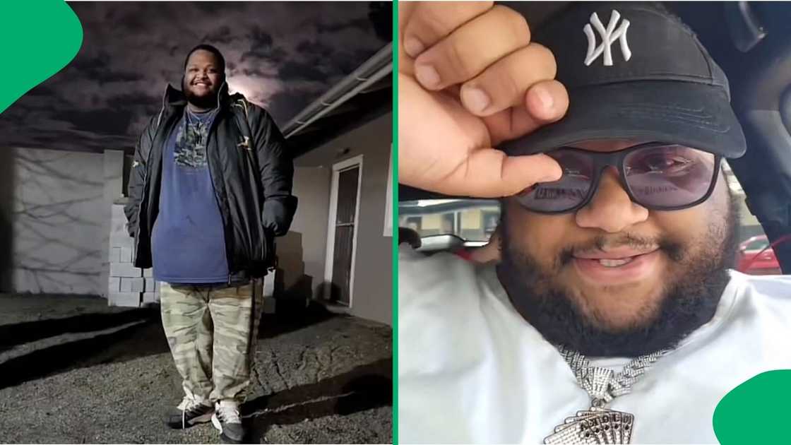 A TikTok video shows a man unveiling his cheap car vs. his family's fancy rides. A TikTok video shows a man unveiling his cheap car vs. his family's fancy rides.