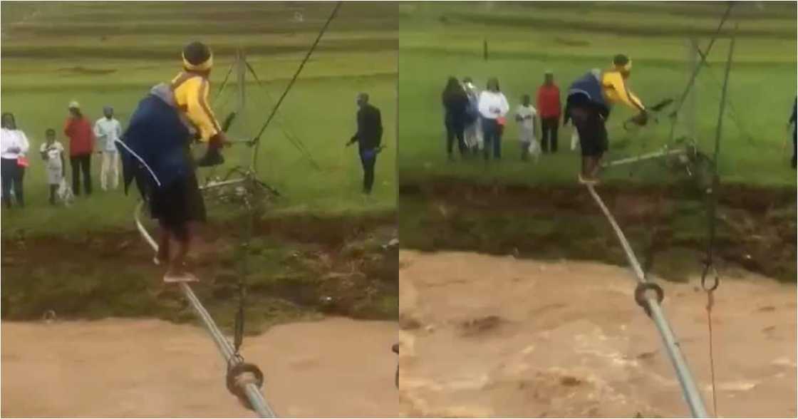 ANC dragged after clip of woman crossing river goes viral