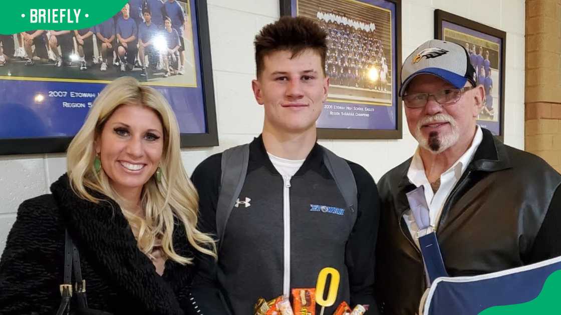 Christa Podsedly, her son Brock, and her husband Scott Steiner
