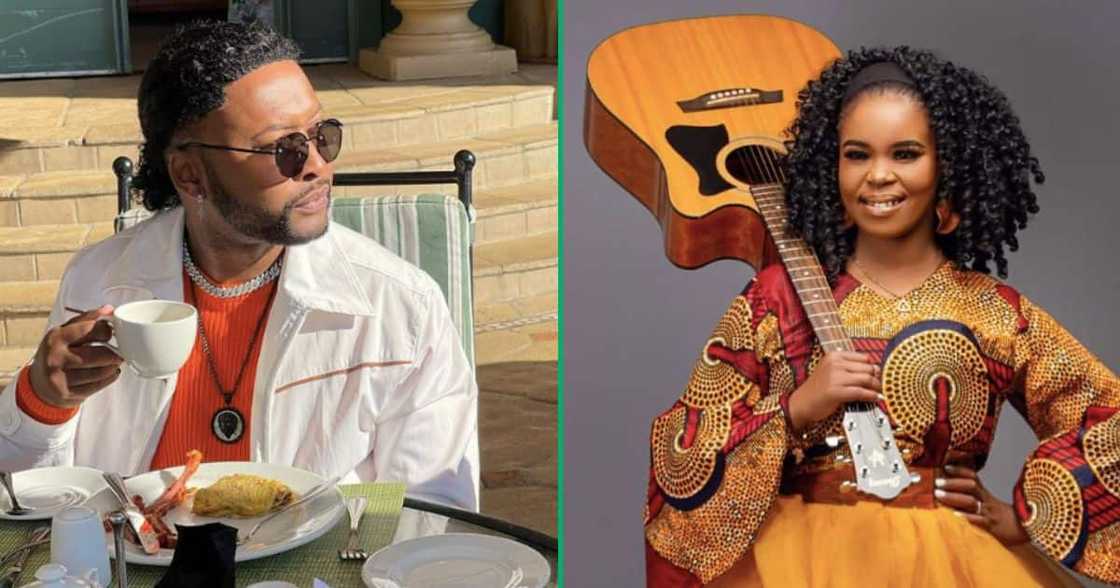 Vusi Nova emotional after receiving Zahara's guitar collection