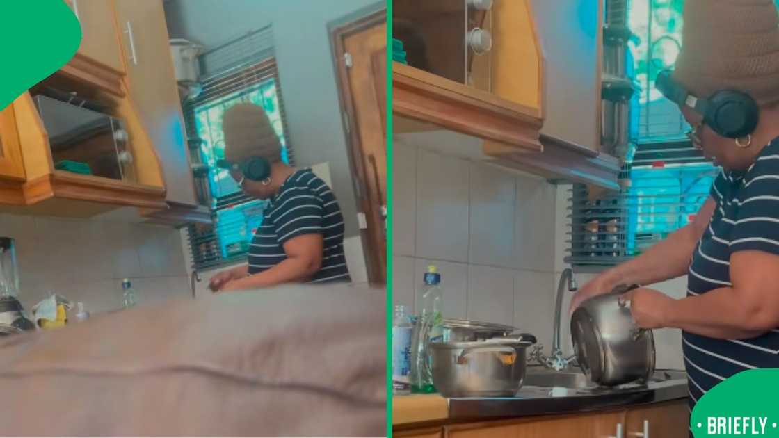 A headset karaoke moment in the kitchen went viral, proving family humour works well on TikTok A headset karaoke moment in the kitchen went viral, proving family humour works well on TikTok