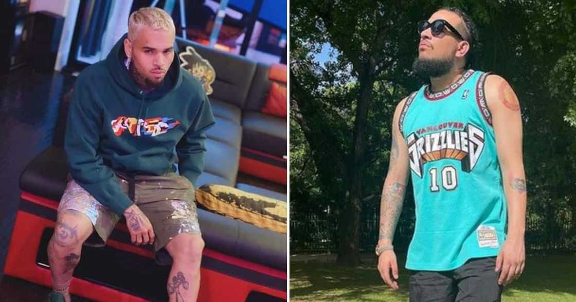Chris Brown rapped on AKA's beat Chris Brown rapped on AKA's beat