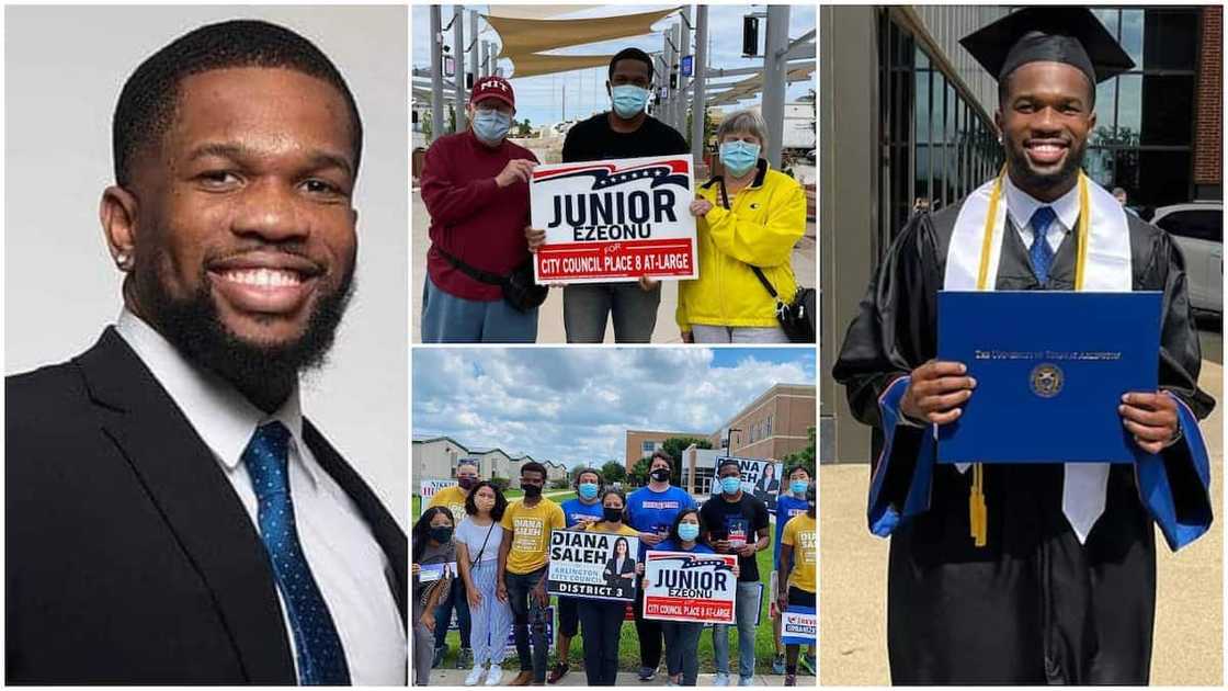 Nigerian man Ezeonu wins council election in US, many celebrate him Nigerian man Ezeonu wins council election in US, many celebrate him