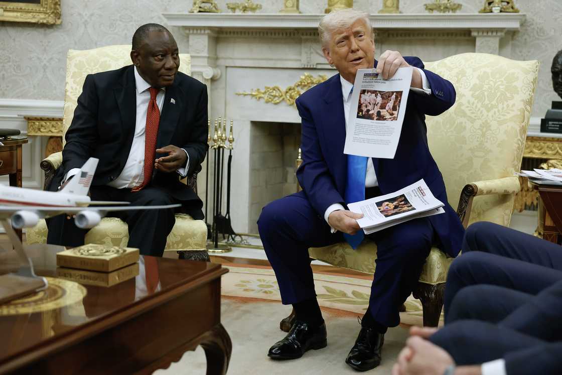 Netizens reacted to Trump and Ramaphosa's heated exchange Netizens reacted to Trump and Ramaphosa's heated exchange