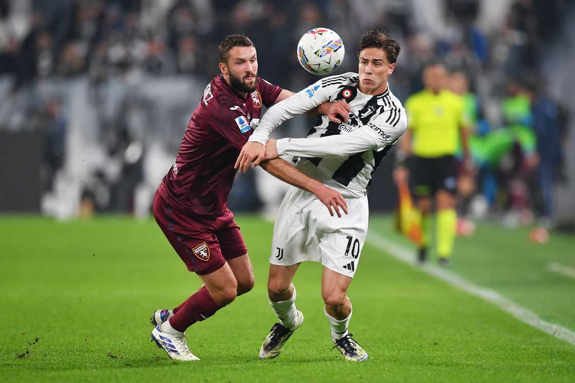 Sebastian Walukiewicz of Torino at Juventus Stadium