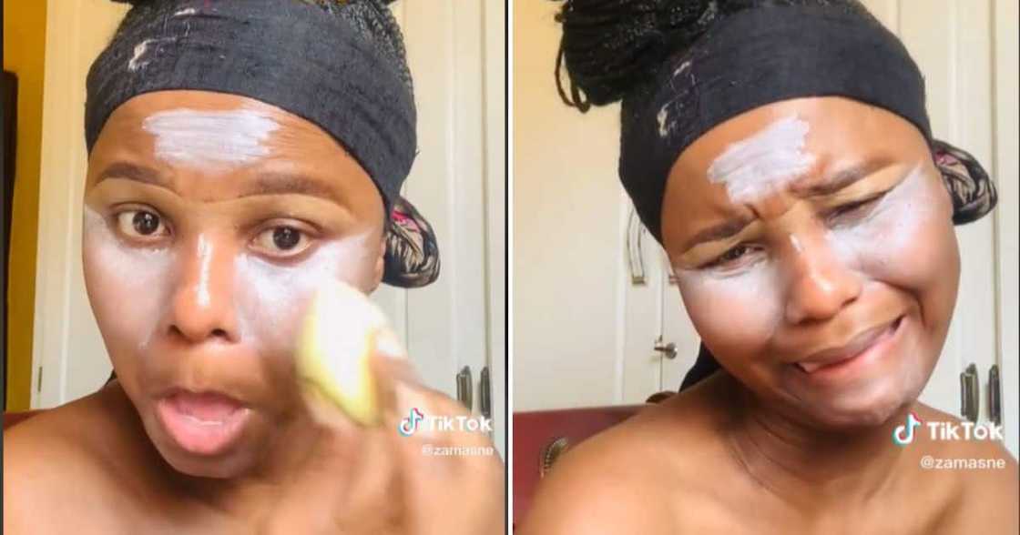 Woman Fails Makeup trend Woman Fails Makeup trend