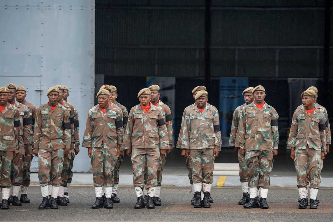 A member of the SANDF told his family that he is hiding in the bushes A member of the SANDF told his family that he is hiding in the bushes